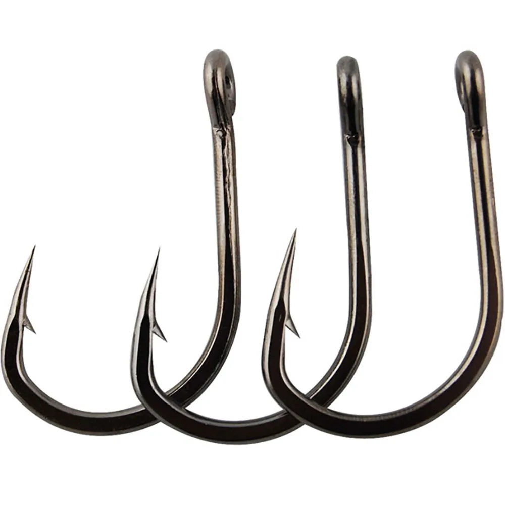 10PCS/bag 7/0 TOPIND 10827 Live Bait Hooks Fishing Stainless Steel | Спорт и развлечения