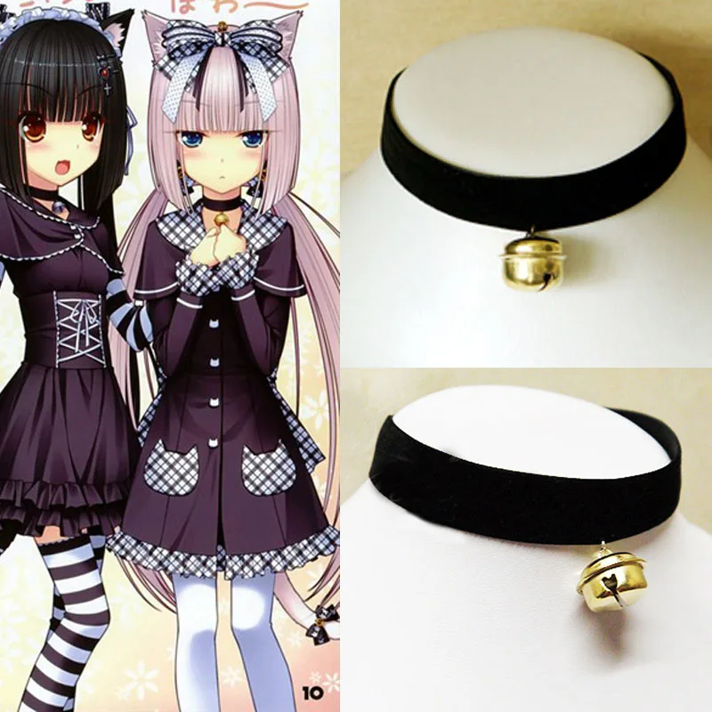 Женский бархатный ошейник чокер ожерелье ручной работы в стиле Харадзюку