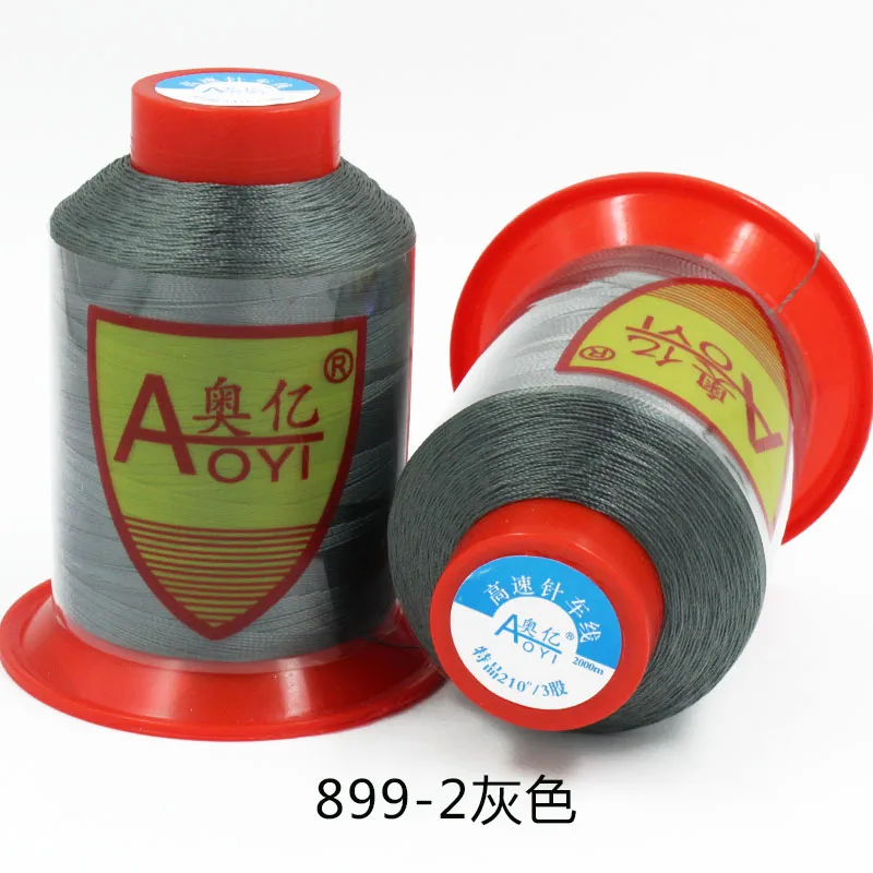 899-2 30# швейная нить, набор полиэфирных нитей, крепкие 210D/3 швейные нитки для машины, fil, Полиэстеровые Шелковые нитки для вышивания, хорошая тяга - Цвет: 899-2