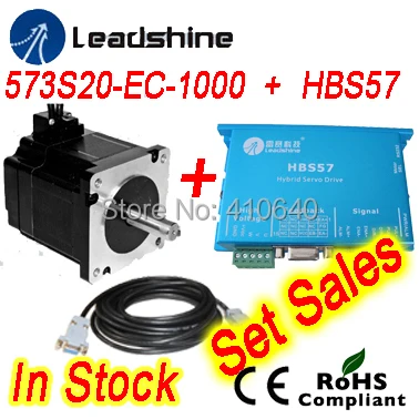 Бесплатная доставка Leadshine Гибридный Двигатель 573S20 EC равно 573HBM20 и HBS57 HBS507 Drive 50VDC 8.0A