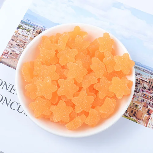 Orange 20pcs Счастливый обезьяна 20 шт./упак. поставки слаймов "сделай сам" в виде Звезды Яркие ломтики Slime Подвески дополнение муку пушистой прозрачного хрусталя Slime глина - Цвет: Orange 20pcs