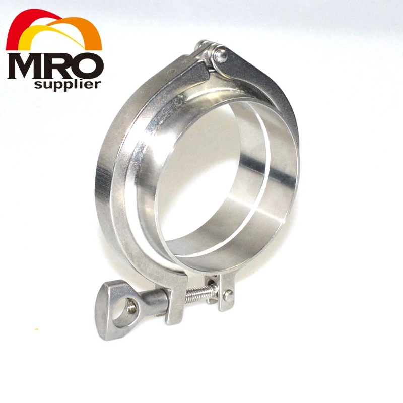 

1 Set 89MM OD Sanitary Pipe Weld Ferrule + Tri Clamp + Silicone Gasket Stainless Steel SS304 SWT-89