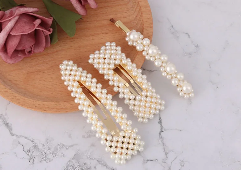 LEADERBEADS, корейский дизайн, имитация жемчуга, заколка для волос, женские золотые минималистичные шпильки, аксессуары для укладки волос