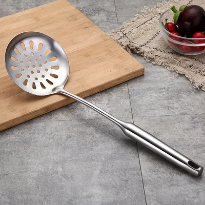 Strainer 1 шт. Нержавеющая сталь Пособия по кулинарии инструменты половник ложка щелевой Лопата лопатка, Кулинария кухонная утварь шпатель фильтр серверного - Цвет: Strainer