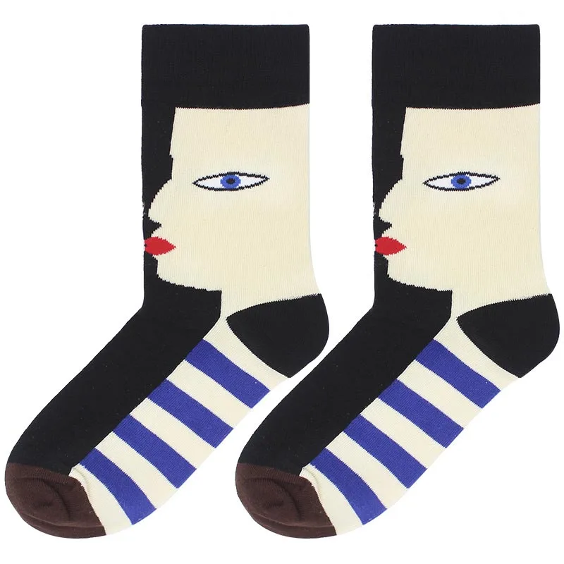 Новый продукт осень/зима творческое искусство личности Harajuku унисекс носки