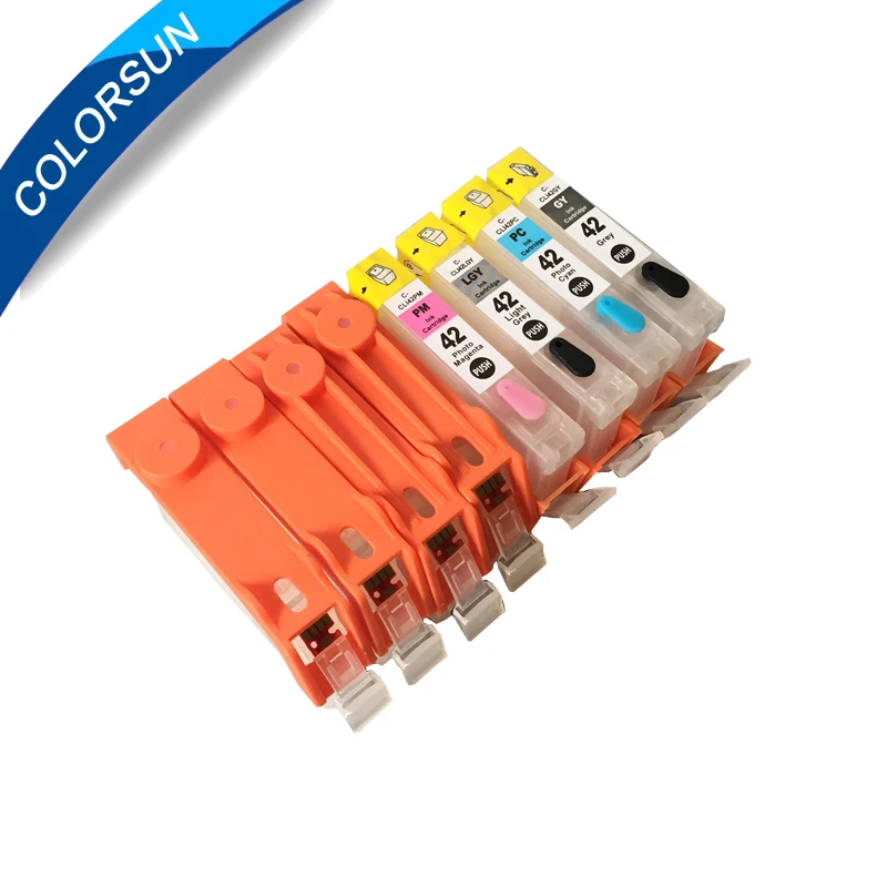 8 цветов для Canon CLI 42 многоразовый картридж принтера Pro 100 Pro100 с чипами ARC|cartridge for