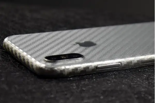 Matte Leather Carbon fiber checker Full protective cover Back edge sides sticker For Iphone X Clear skin protector 50pcs/lots | Мобильные