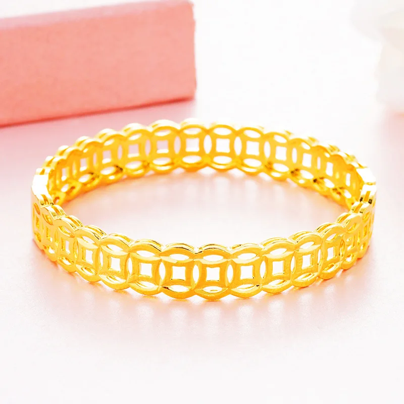 Женский браслет из золота 24 карата|Браслеты с шармами| |