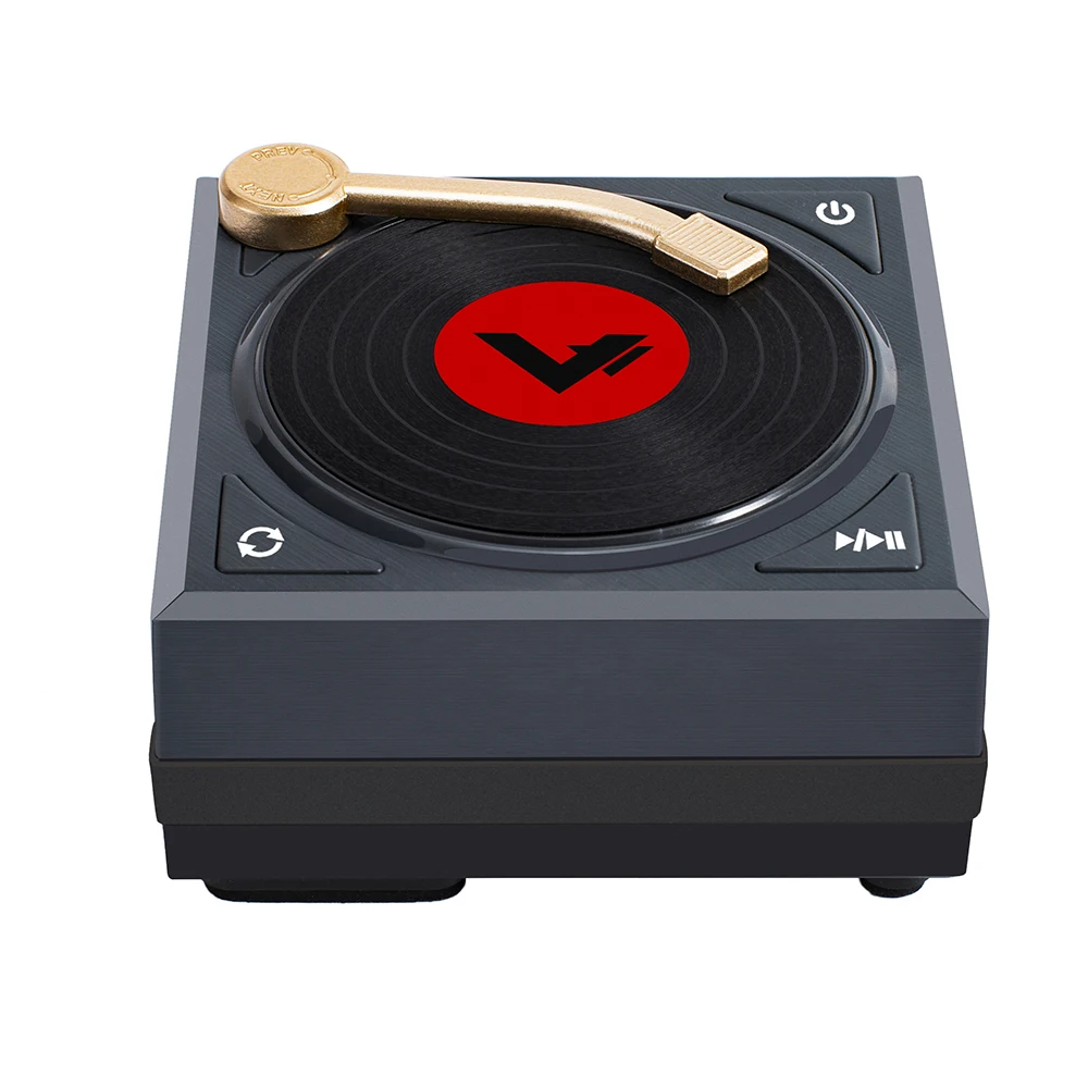 Мини Ретро Bluetooth динамик портативный проигрыватель пластинок стерео объемный HiFi