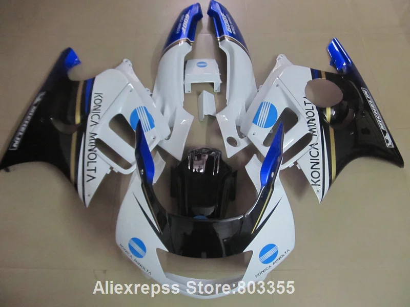 Высококачественный комплект обтекателей для HONDA CBR600 f3 96 95 cbr 600 (белый синий)