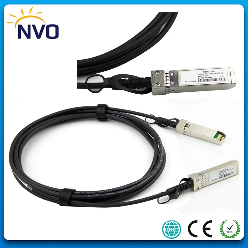 10G SFP + к AWG30 3M прямая прикрепляемая медь 10GB DAC Пассивный кабель из меди Twinax|10g sfp|10gb