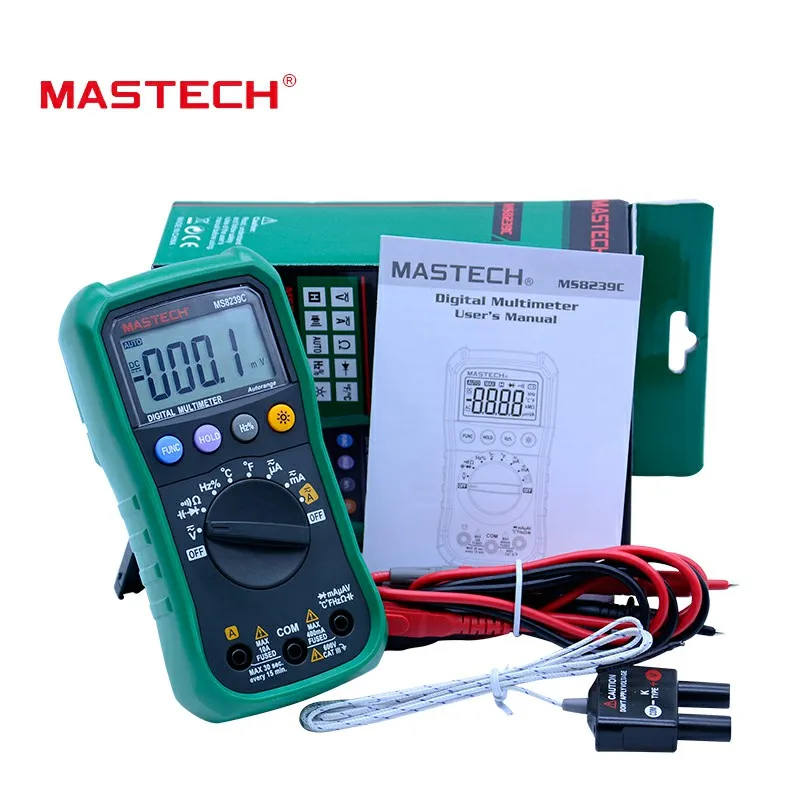 Цифровой Мультиметр MASTECH MS8239C измеритель напряжения переменного/постоянного