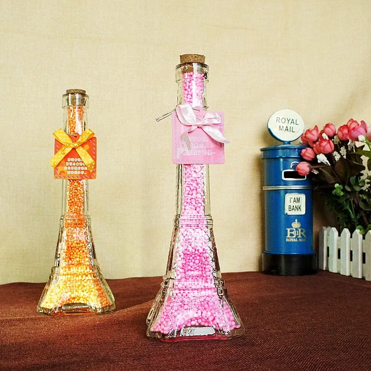 Милая миниатюрная бутылочка желаний креативная Эйфелева башня дизайн Ремесла