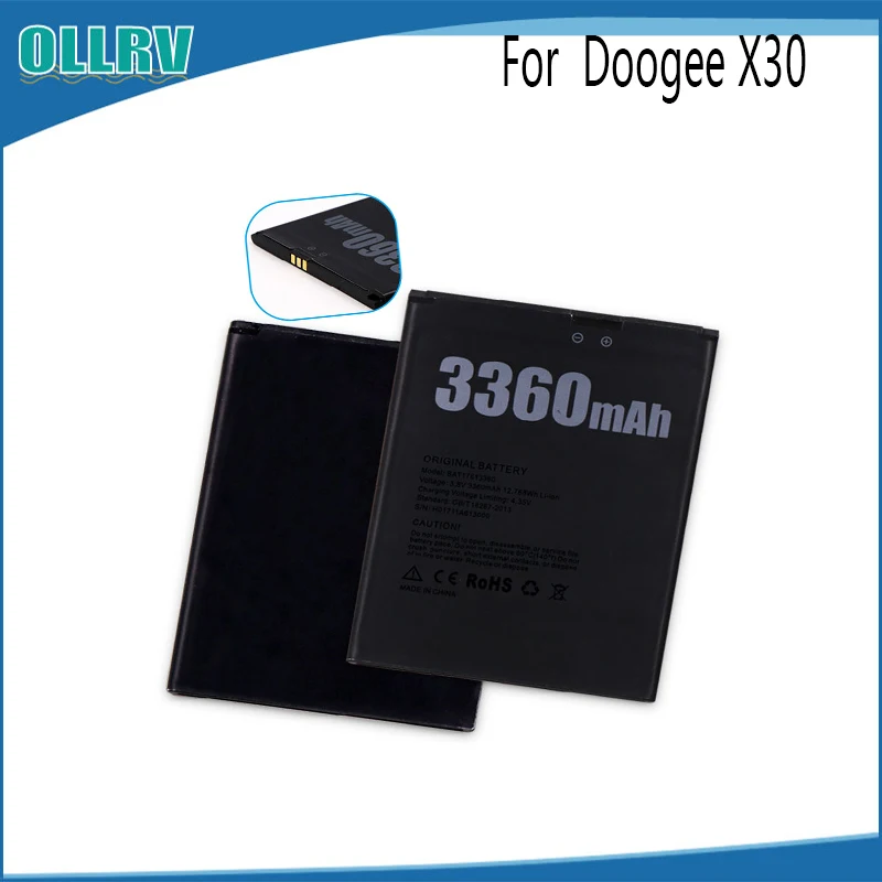 OLRRV 3360mAh Для Doogee X30 Экстрим Замена батареи для Bateria мобильный телефон|Аккумуляторы