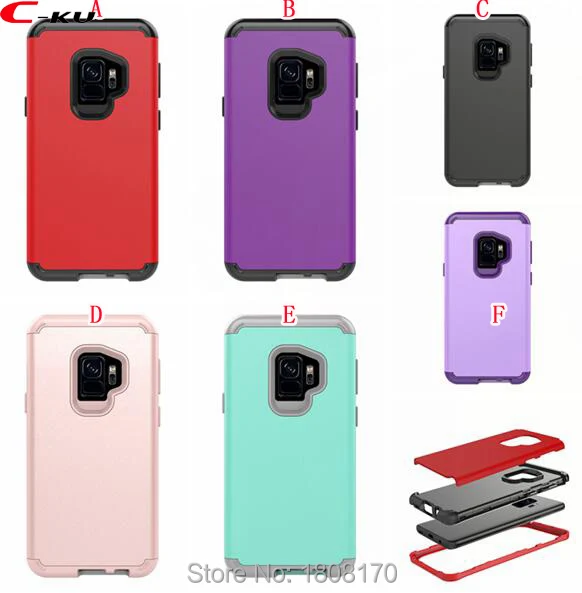 3 в 1 гибридный защитный противоударный чехол для Samsung Galaxy S9/S9 Plus TPU + PC жесткий