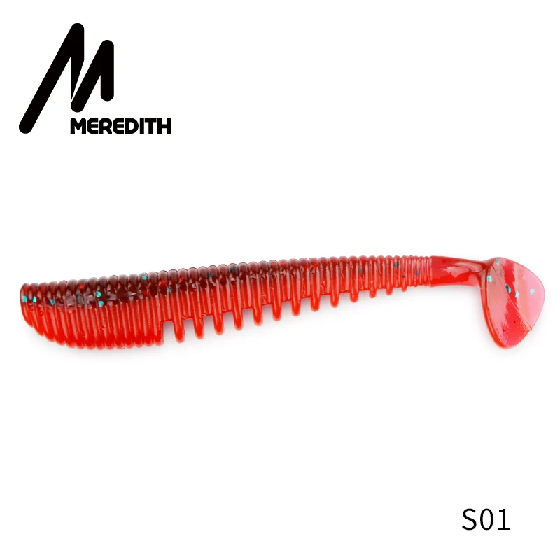 S01 MEREDITH Awaruna, рыболовные приманки, 8 см, 9,5 см, 13 см, искусственные приманки, воблеры, мягкие приманки, Shad, карп, силиконовые рыболовные мягкие приманки, снасти - Цвет: S01