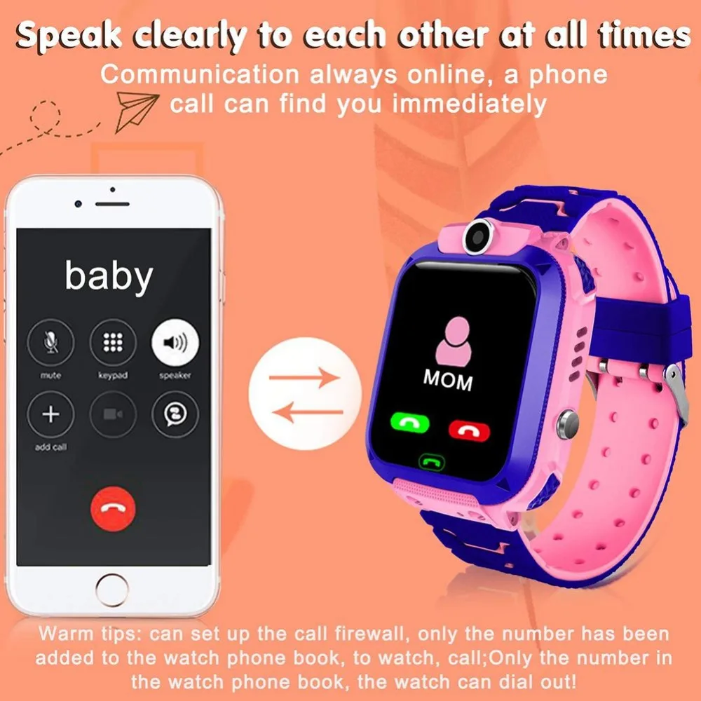 2019 Newest Waterproof Q12 Kid LBS Smart Watches Baby Watch SOS Call Location Finder Locator Tracker Anti Lost Monitor Hot | Электроника