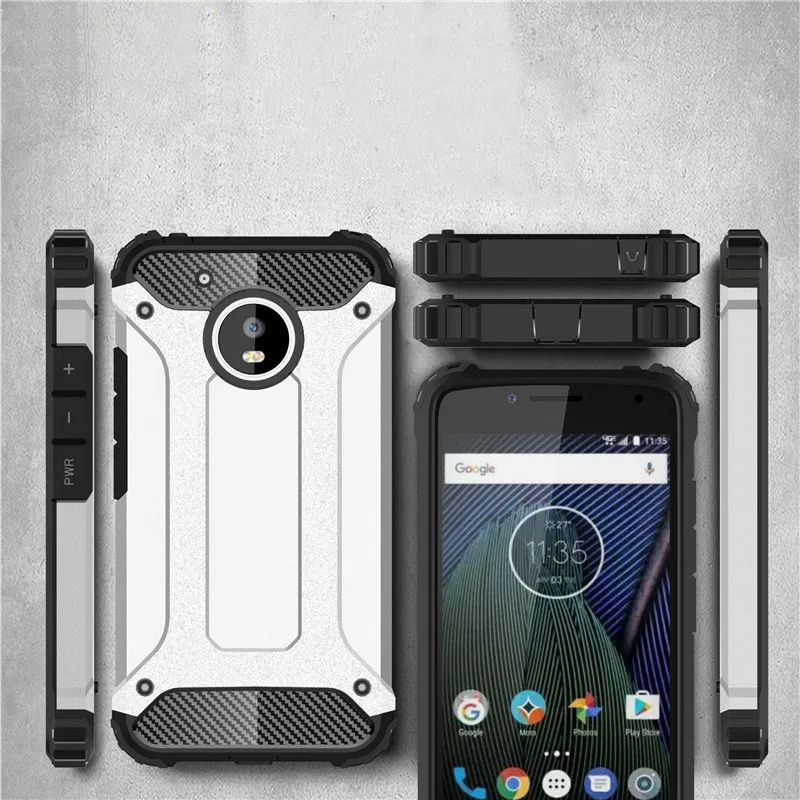 Прочный гибридный жесткий противоударный защитный чехол для Motorola G6 Plus P40 G5S + G4 E5