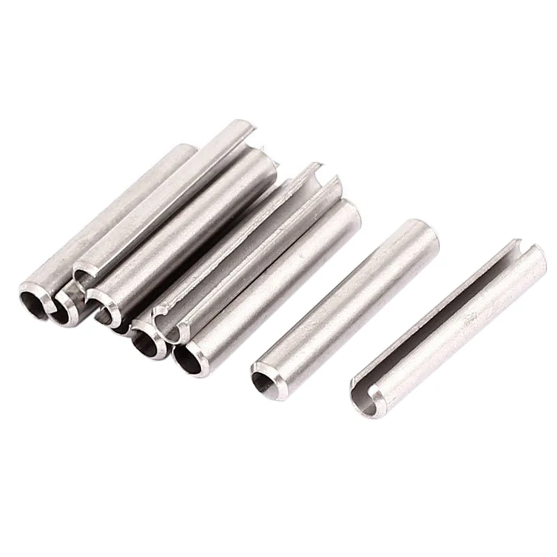 HHTL M4x25mm 304 Нержавеющая сталь сплит пружина ролл дюбель шпильки 10 шт|spring dowel pins|pin