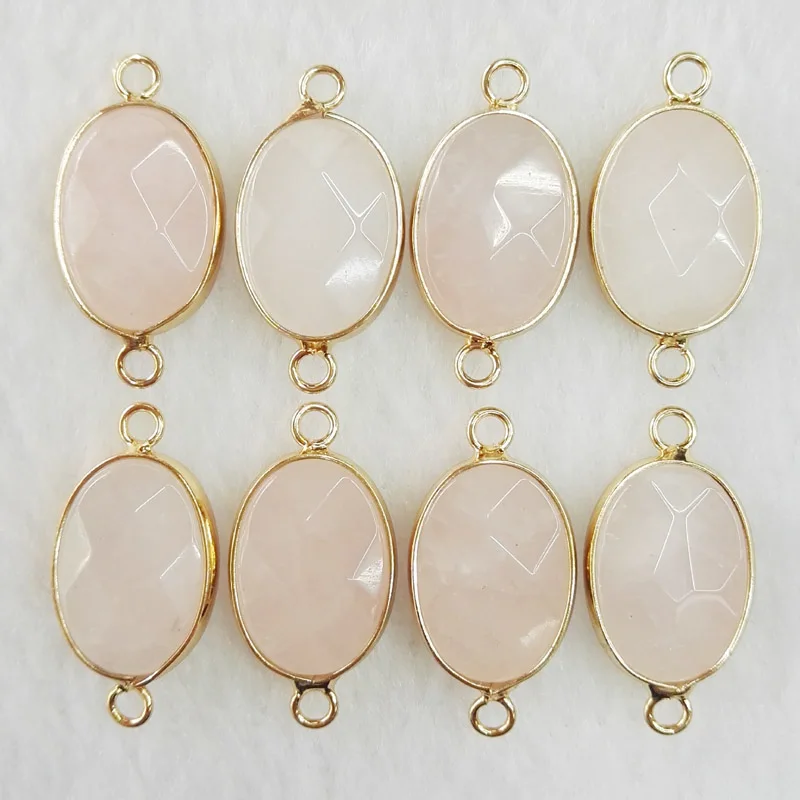 12 шт. друза из натурального розового камня для браслетов и ожерелий|quartz crystals|pendant
