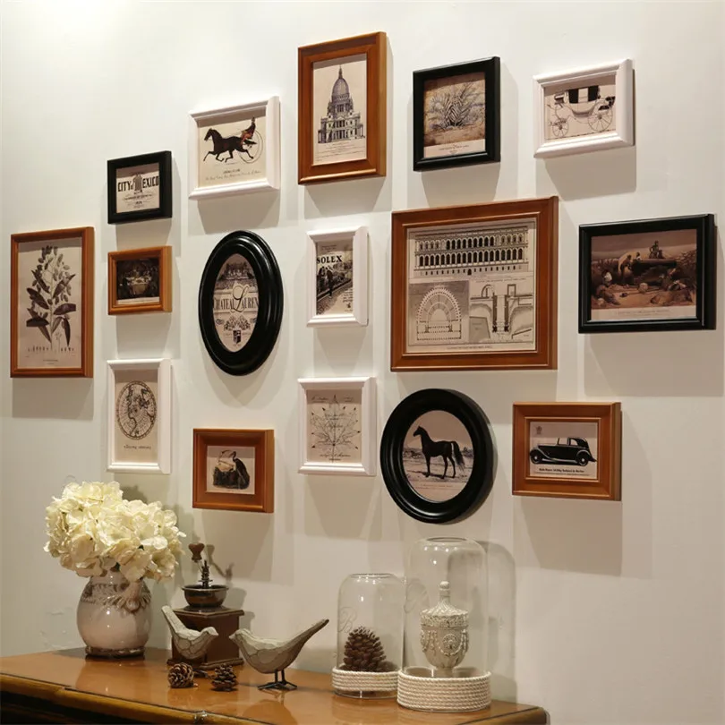 Фоторамка винтажная фоторамка Quadros Decorativos Европейский Стиль для стен Marcos Para Fotos