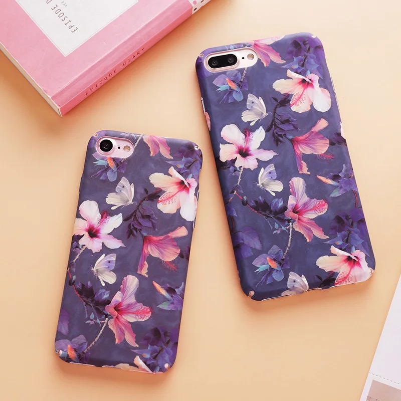Fashion phone case для iphone 7 plus 6 6s плюс жесткий задняя крышка тропический банановые листья
