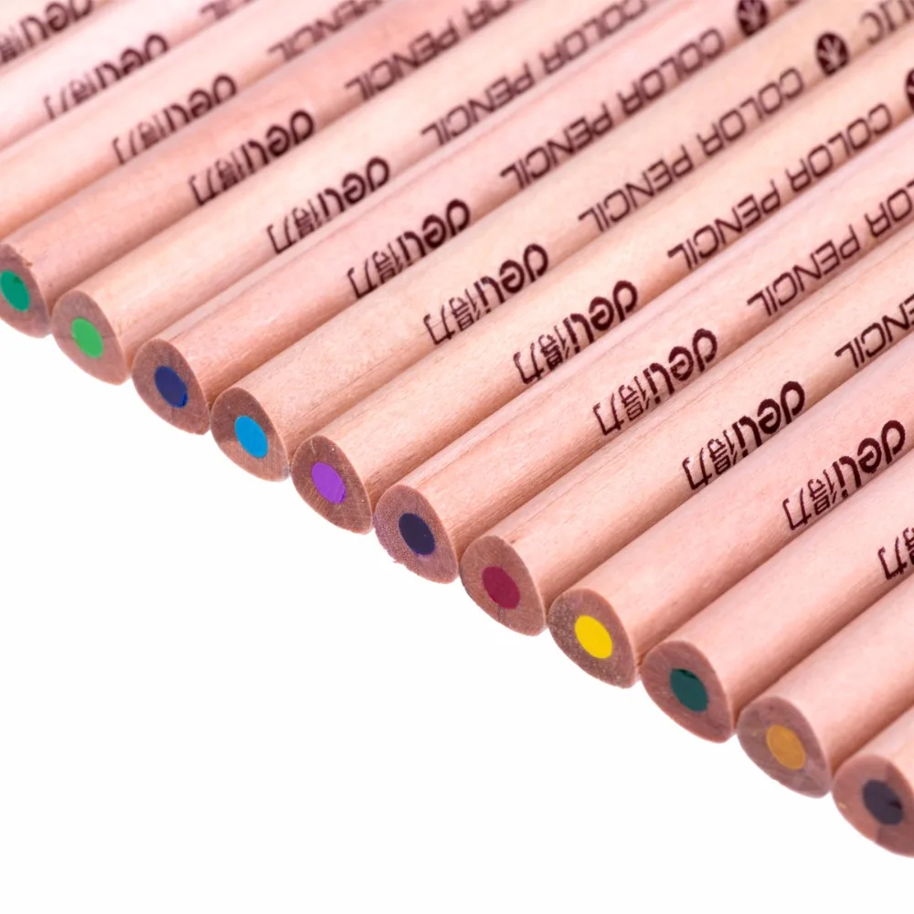 

Deli 18 Colors Colored art Pencil set Stationery office school supplies pencil artist Painting kawaii Drawing pencil
