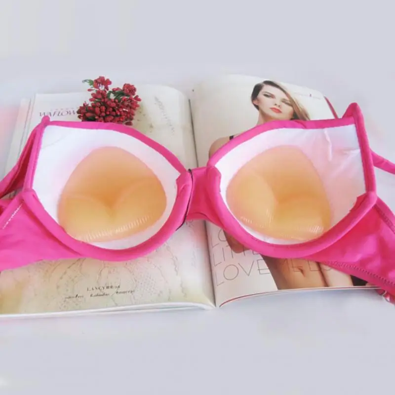 Мода женщин бюстгальтер вставить силиконовый треугольник колодки груди