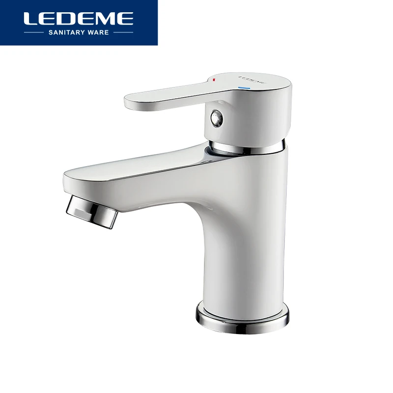 LEDEME Смеситель для умывальника латунь Цвет: хром L1003|basin faucet|waterfall faucetmodern waterfall faucet |