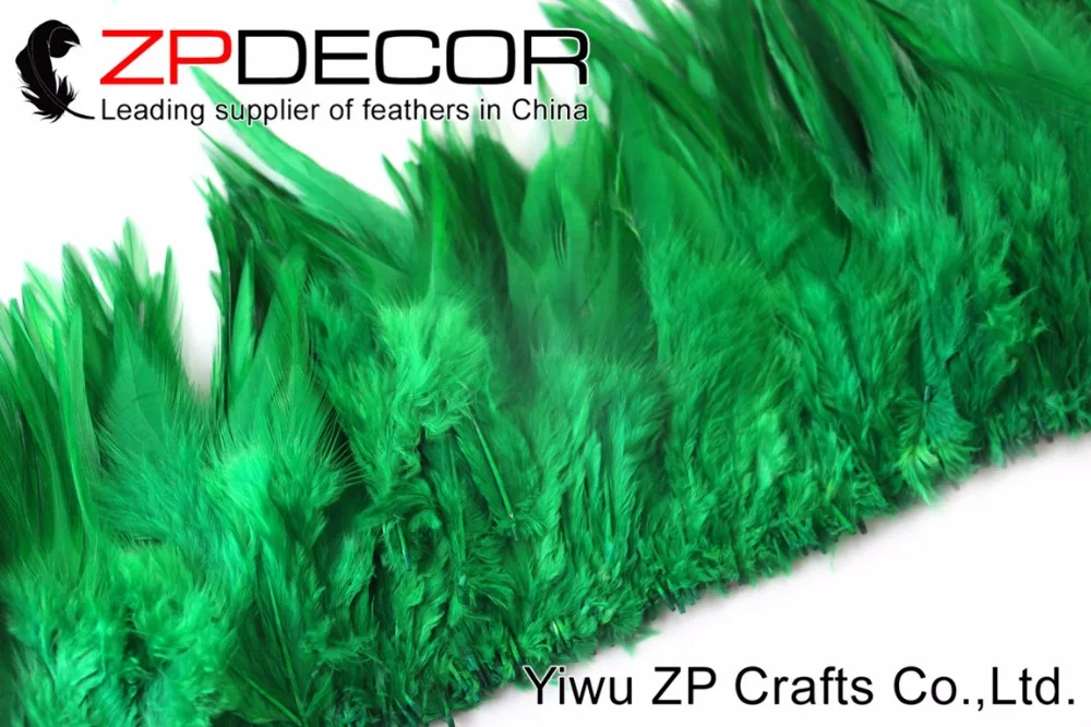 Zpdecor 700-800 штук/комплект 4-6 дюймов яркая Келли зеленая фиалка "петушиные перья" натянутая для специальных выступлений и DIY