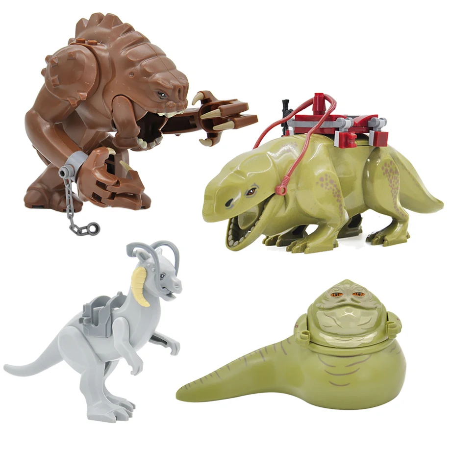 4 шт./лот tauntun Jabba Dewback Rancor Starwars Набор фигурок Песочник строительные блоки детские игрушки подарки для детей