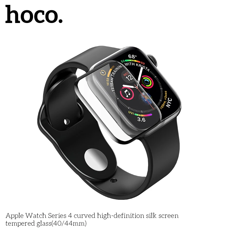 HOCO 3D изогнутое Закаленное стекло протектор экрана для Apple Watch серии 4 iWatch 40 мм 44