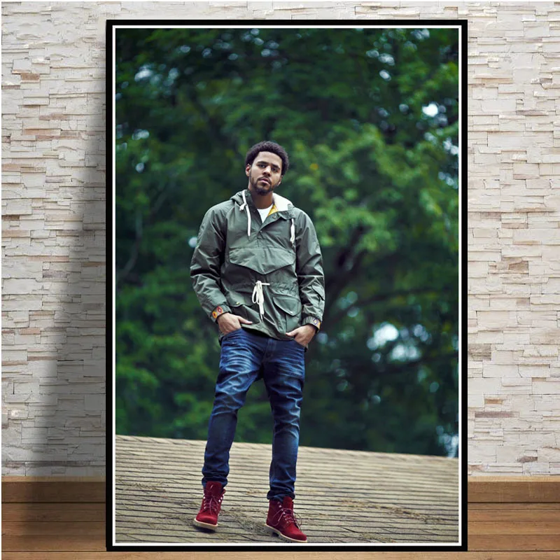 J cole K.O.D лес Eyez Rapper хип хоп музыкальный альбом звезда плакатный принт искусство холст живопись настенные картины гостиная домашний декор - Color: White