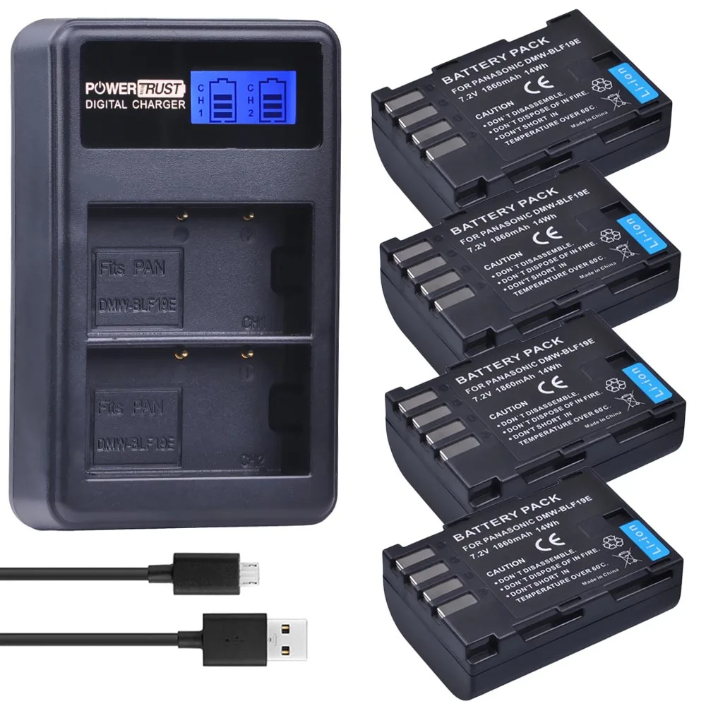 4 шт. аккумулятор для фотоаппарата 1860 мАч|camera battery|chargers for cameracamera battery charger |