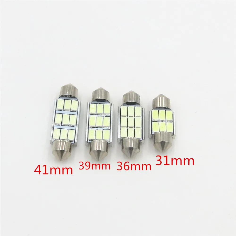 Лед сине белые 5630 5730 SMD CANBUS Festoon Dome C5W 6418 ошибок автомобиля светодиодный светильник