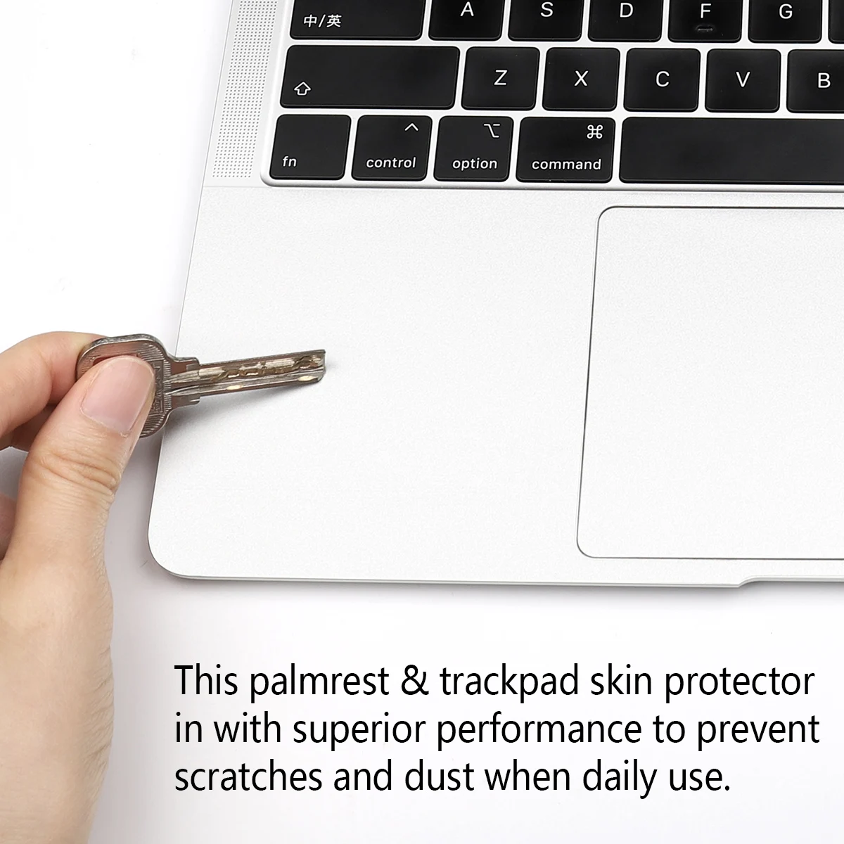 Batianda для нового MacBook Pro retina 13 15 Touch Bar Air 13,3 дюймов защита ладоней чехол с трекпадом Защитная Наклейка Серебро