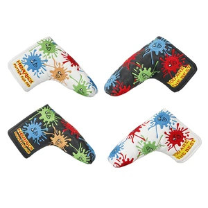 Чехол для клюшки для гольфа, два цвета, искусственная кожа с вышивкой, для клюшки для гольфа, бесплатная доставка