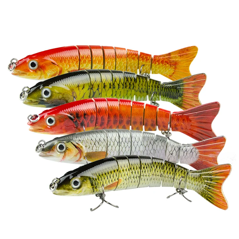 1 шт. 6 рыболовная приманка для форели 8 сегментов свимбейт искусственный