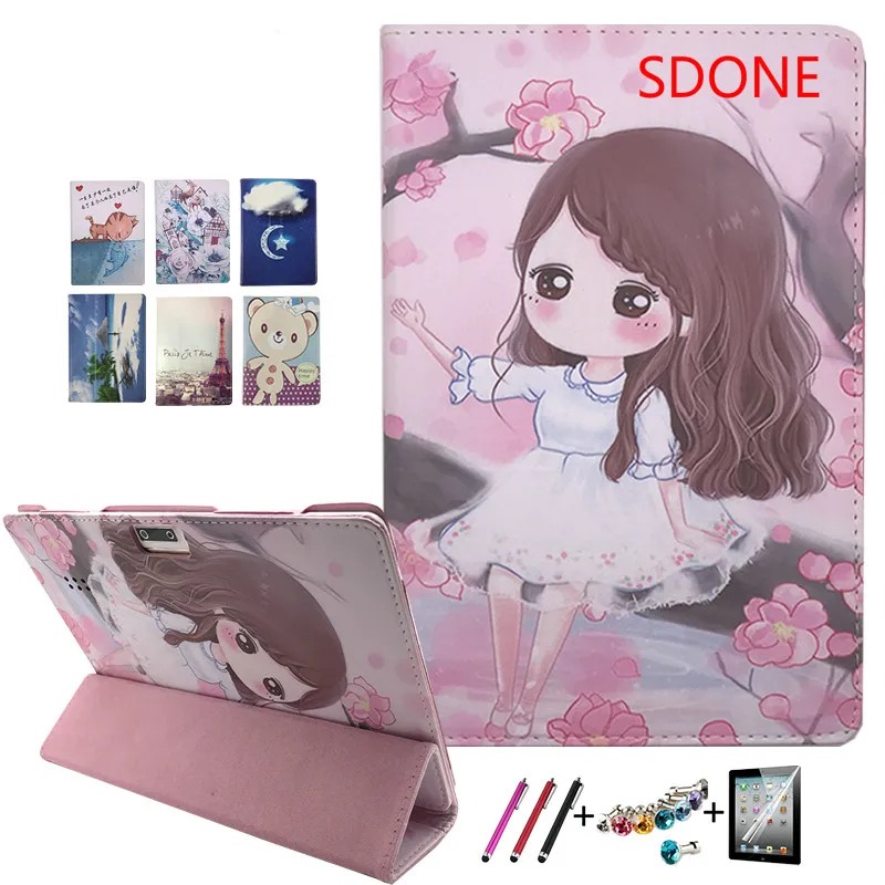 Чехол из искусственной кожи для 10 дюймового планшета 3G 4G с восьмиядерным