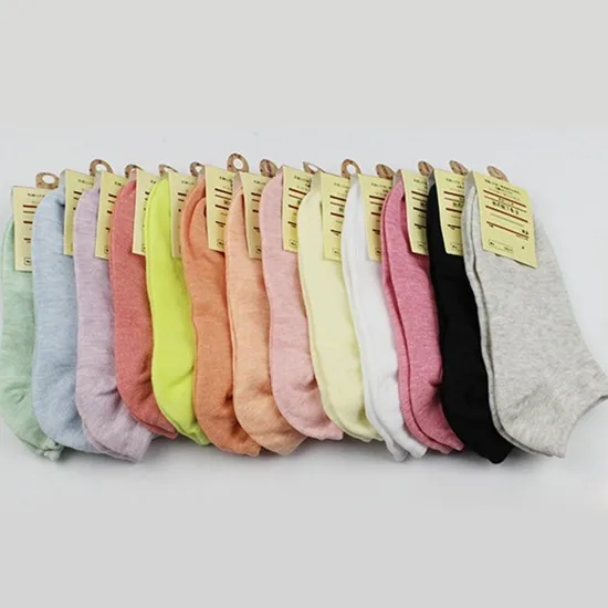 5 пар/лот новые модные носки карамельных цветов для женщин и девочек повседневные