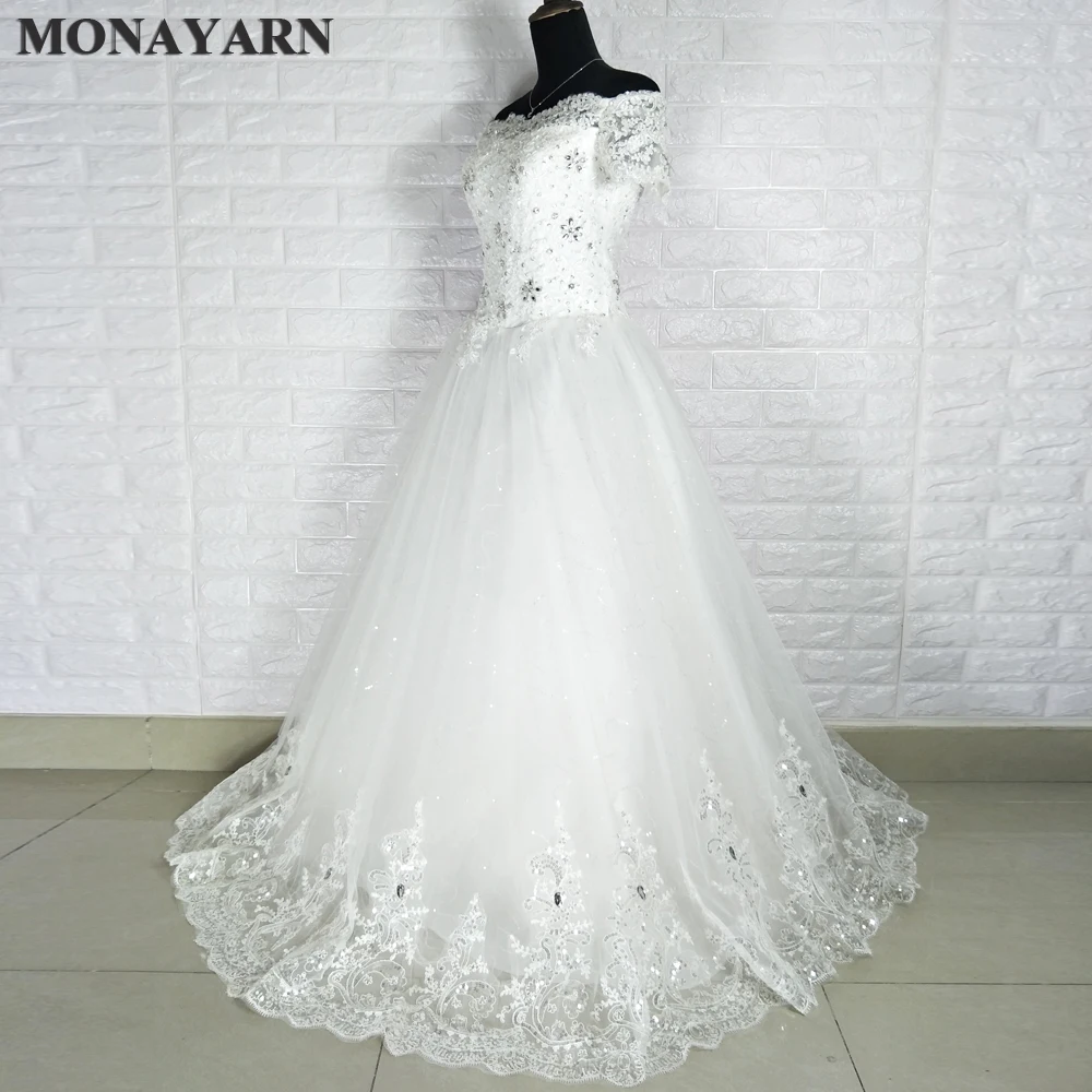 Свадебное платье Vestido De Noiva белое пикантное кружевное свадебное принцессы с