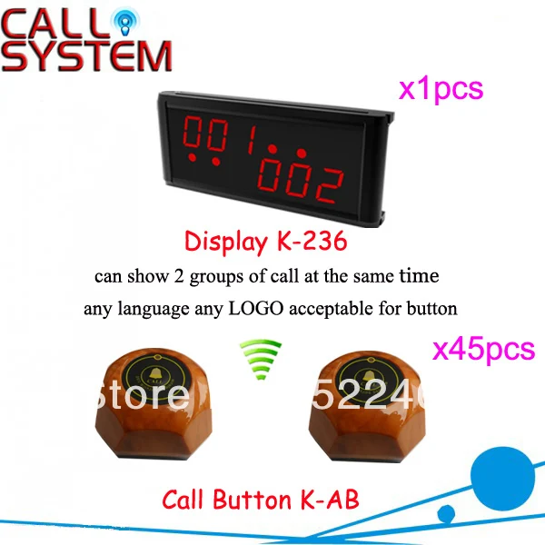 

Wireless Care Call System for Nursing Home quick service with personalized cann button and LED display Hot sale Shipping Free