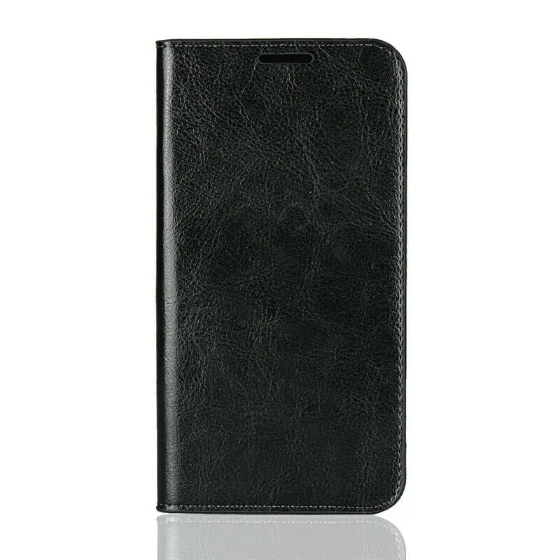 Black Zeallion для самсунга S10 S9 S8 плюс S6 S7 край A5 J3 J5 J7 A6 A7 A8 J4 J6 плюс из натуральной кожи Крейзи Хорс кожаный чехол Обложка - Цвет: Black