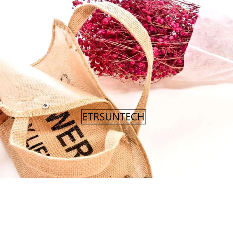 5 шт. сумка для переноски цветов льняная Портативная упаковки | Дом и сад