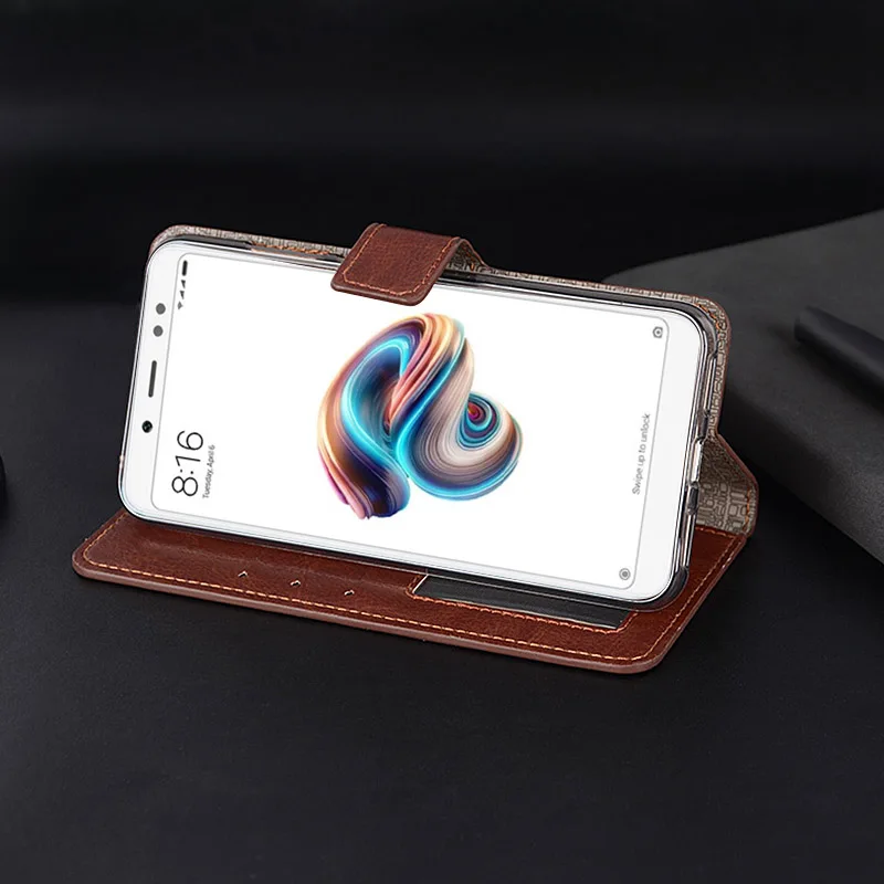 Чехол кошелек для Xiaomi Redmi Note 5 Pro чехол из искусственной кожи с откидной крышкой