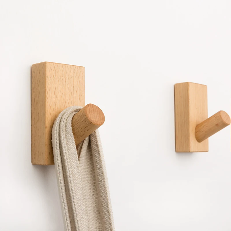 Wall Solid Wood Hook Creative European Decorative Multi-function Hooks for Hanging Simple Pastoral Style | Дом и сад