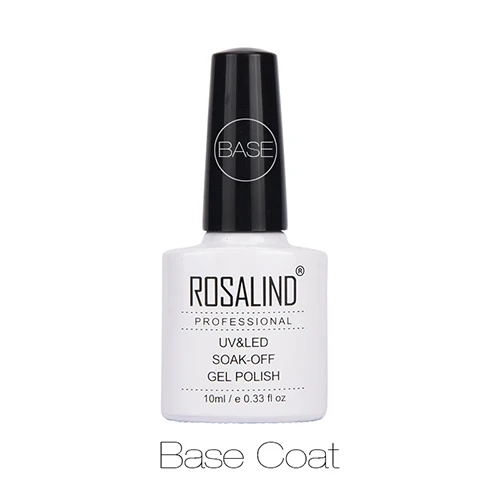BASE ROSALIND матовый Гель-лак для ногтей, верхнее покрытие, Базовое покрытие, 10 мл, УФ светодиодный Гель-лак для ногтей, отмачиваемый, Гель-лак для ногтей, лак для ногтей, набор - Цвет: BASE