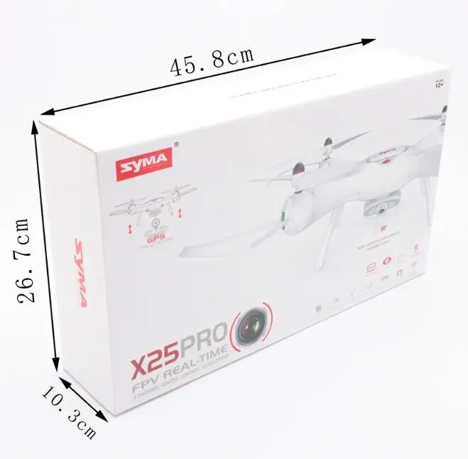 Syma X25PRO 2 4G GPS позиционирование FPV RC Дрон Квадрокоптер с 720P HD Wifi регулируемая камера
