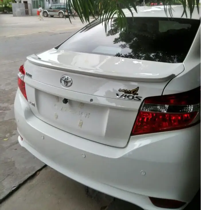 Краска ABS автомобильный спойлер для заднего крыла багажника 16 17 TOYOTA VIOS 2014 2015 2016 2017