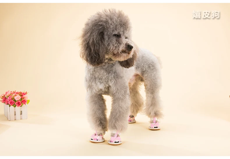 1 комплект = 4 шт. ботинки для домашних собак товары обувь собаки питомец сандалии